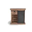 Mueble Recibidor 2 Cajones 1 Puerta Corredera Industrial Darkon