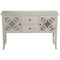 Mueble Recibidor 2 Puertas 2 Cajones Blanco Serie Alsian