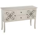 Mueble Recibidor 2 Puertas 2 Cajones Blanco Serie Alsian