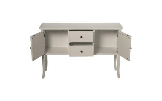 Mueble Recibidor 2 Puertas 2 Cajones Blanco Serie Alsian