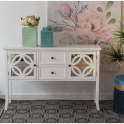Mueble Recibidor 2 Puertas 2 Cajones Blanco Serie Alsian