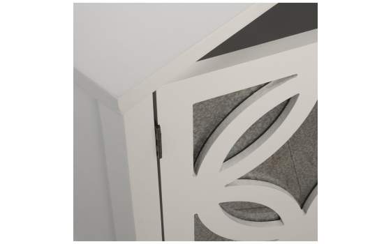 Mueble Recibidor 2 Puertas 2 Cajones Blanco Serie Alsian