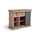 Mueble Recibidor 3 Cajones 1 Puerta Corredera Industrial Darkon