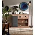 Mueble Recibidor 3 Cajones 1 Puerta Corredera Industrial Darkon