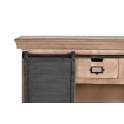 Mueble Recibidor 3 Cajones 1 Puerta Corredera Industrial Darkon