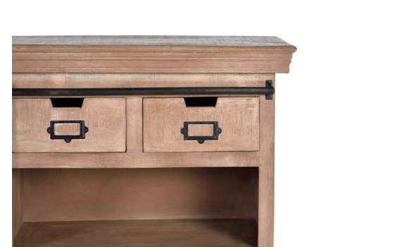 Mueble Recibidor 3 Cajones 1 Puerta Corredera Industrial Darkon
