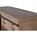 Mueble Recibidor 3 Cajones 1 Puerta Corredera Industrial Darkon