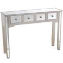 Mueble Recibidor 4 Cajones Espejo Serie Abelyne