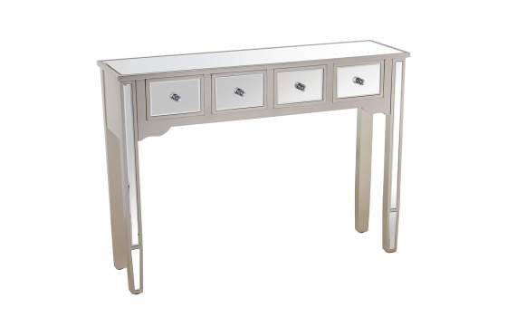 Mueble Recibidor 4 Cajones Espejo Serie Abelyne