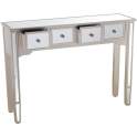 Mueble Recibidor 4 Cajones Espejo Serie Abelyne