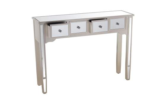 Mueble Recibidor 4 Cajones Espejo Serie Abelyne