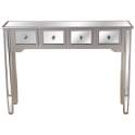 Mueble Recibidor 4 Cajones Espejo Serie Abelyne