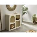 Mueble Recibidor 5 Huecos Blanco Contemporaneo Serie Aciska
