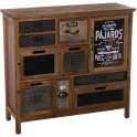 Mueble Recibidor 9 Cajones 1Puerta Diseño Industrial Abbial