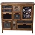 Mueble Recibidor 9 Cajones 1Puerta Diseño Industrial Abbial