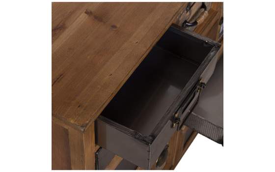 Mueble Recibidor 9 Cajones 1Puerta Diseño Industrial Abbial