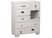 Mueble Recibidor Blanco 7 Cajones Tallados 1 Puerta Atderas