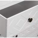 Mueble Recibidor Blanco 7 Cajones Tallados 1 Puerta Atderas