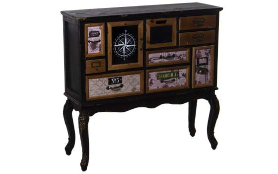 Mueble Recibidor Cajones Puertas Diseño Colores Serie Abbial