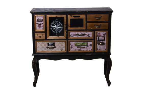 Mueble Recibidor Cajones Puertas Diseño Colores Serie Abbial