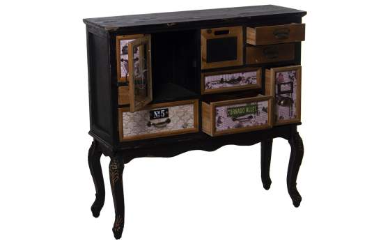 Mueble Recibidor Cajones Puertas Diseño Colores Serie Abbial