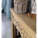 Mueble Recibidor Consola Rustica Tallada Teca Reciclada Arilk Mueble Recibidor Consola Rustica Tallada Teca Reciclada Arilk