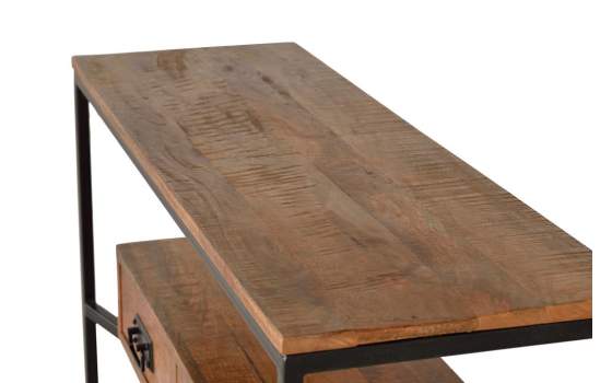 Mueble Recibidor Industrial 2 Cajones Serie Arcino