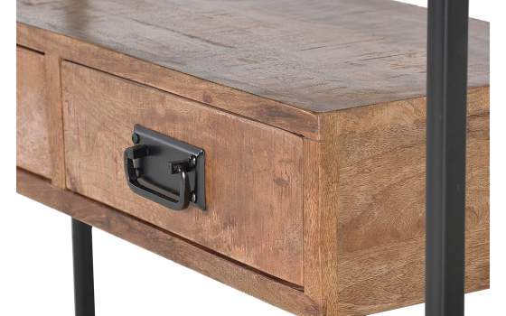 Mueble Recibidor Industrial 2 Cajones Serie Arcino