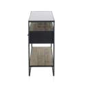 Mueble Recibidor Industrial 3 Cajones Madera Metal Serie Baillet