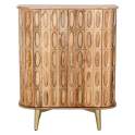 Mueble Recibidor Madera Mango 2 Puertas Labradas Abrizzi