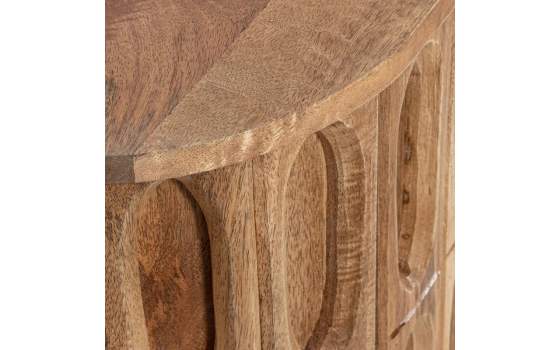 Mueble Recibidor Madera Mango 2 Puertas Labradas Abrizzi