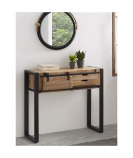 Mueble Recibidor Madera Mango  Puerta Corredera Averrada
