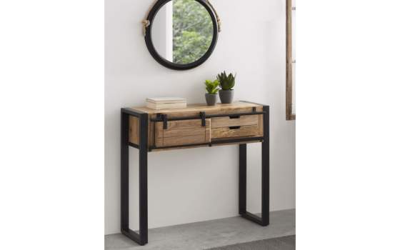 Mueble Recibidor Madera Mango  Puerta Corredera Averrada