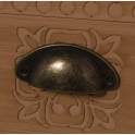 Mueble Recibidor Madera Natural 7 Cajones 1 Puerta Atderas
