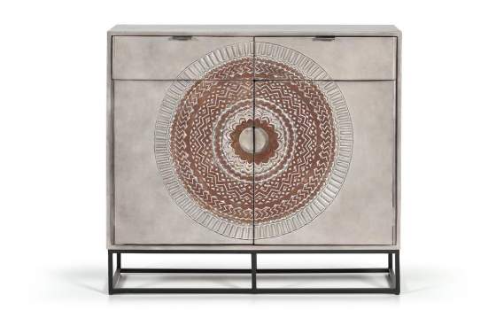 Mueble Recibidor Oriental 2 Puertas 2 Cajones Wood Mandala
