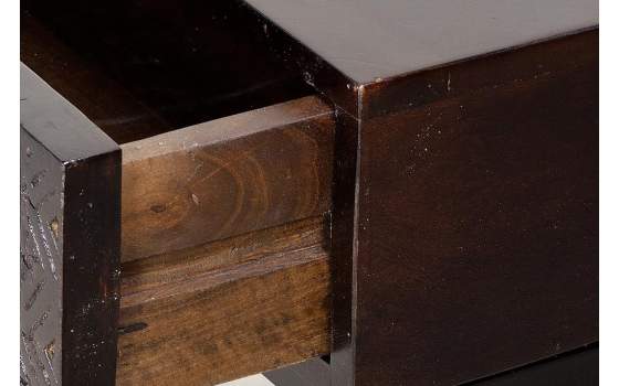 Mueble Recibidor Oriental Etnico 2 Cajones Serie Jeroglifico