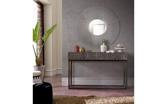 Mueble Recibidor Oriental Etnico 2 Cajones Serie Jeroglifico