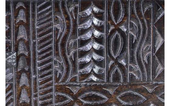 Mueble Recibidor Oriental Etnico 2 Cajones Serie Jeroglifico