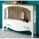 Mueble Recibidor Provenzal 1 Cajon en Blanco Serie Praga