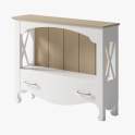 Mueble Recibidor Provenzal 1 Cajon en Blanco Serie Praga Mueble Recibidor Provenzal 1 Cajon en Blanco Serie Praga