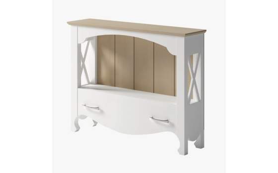 Mueble Recibidor Provenzal 1 Cajon en Blanco Serie Praga Mueble Recibidor Provenzal 1 Cajon en Blanco Serie Praga