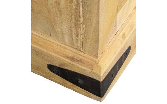 Mueble Recibidor Rústico 2 Puertas Madera Mango Natural Ardimt