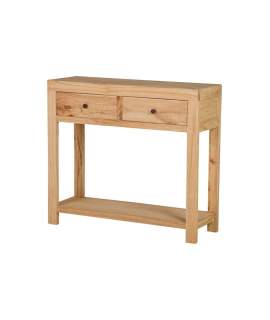 Mueble Recibidor Rustico 2 Cajones Estante - Serie Aatmos