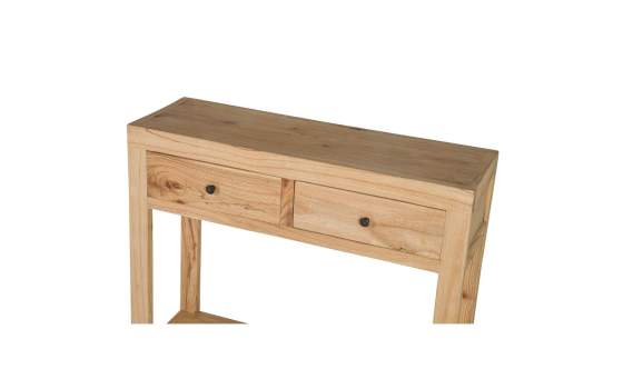 Mueble Recibidor Rustico 2 Cajones Estante - Serie Aatmos
