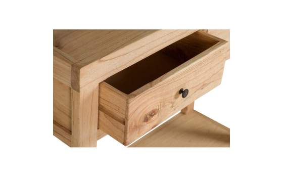 Mueble Recibidor Rustico 2 Cajones Estante - Serie Aatmos