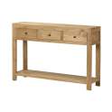 Mueble Recibidor Rustico 3 Cajones Estante - Serie Aatmos