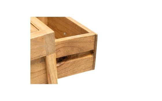 Mueble Recibidor Rustico 3 Cajones Estante - Serie Aatmos