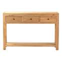 Mueble Recibidor Rustico 3 Cajones Estante - Serie Aatmos