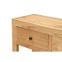 Mueble Recibidor Rustico 3 Cajones Estante - Serie Aatmos