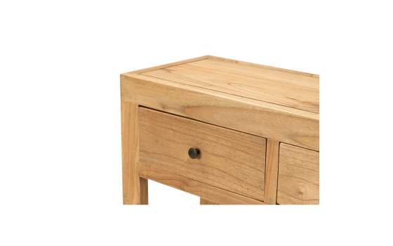Mueble Recibidor Rustico 3 Cajones Estante - Serie Aatmos